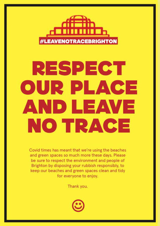 Leave no trace social media poster
